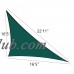 Cool Area Right Triangle 16'5'' Sun Shade Sail for Patio in Color Blue   565564147